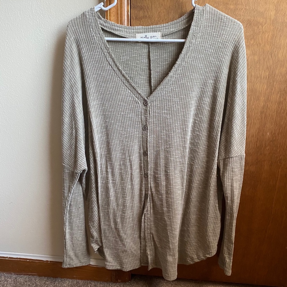 Olive cardigan